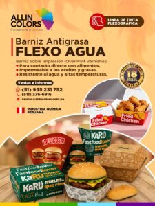 Barniz Antigrasa Tinta Flexografica Alimentos Calientes