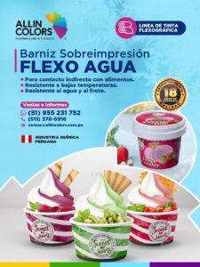 Barniz Sobreimpresion Tinta Flexografica Alimentos Frios