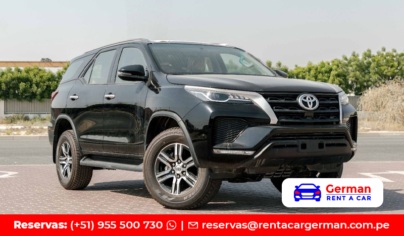 Alquiler Camioneta Toyota Fortuner Piura Talara Peru