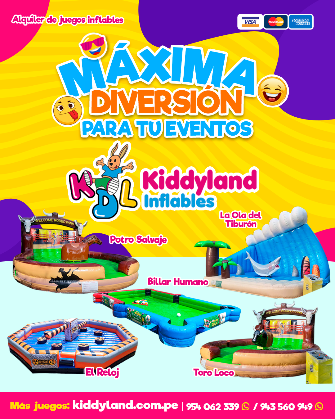 alquiler juegos inflables fiestas cumpleanos eventos sociales lima