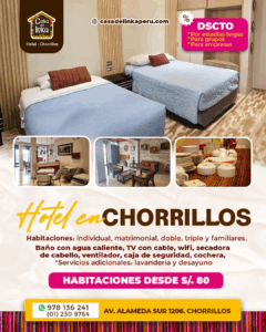 hospedaje chorrillos viajes turismo