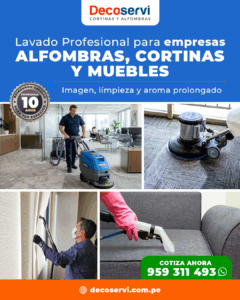 Lavado Profundo de Alfombras, cortinas, muebles